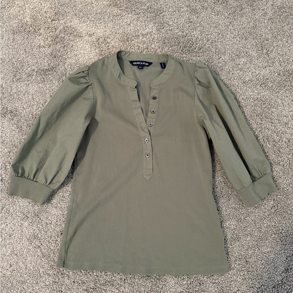 Veronica Beard Sage Green Top